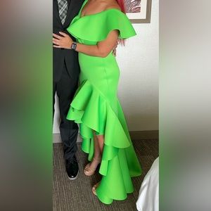 Lime Green Neoprene Dress